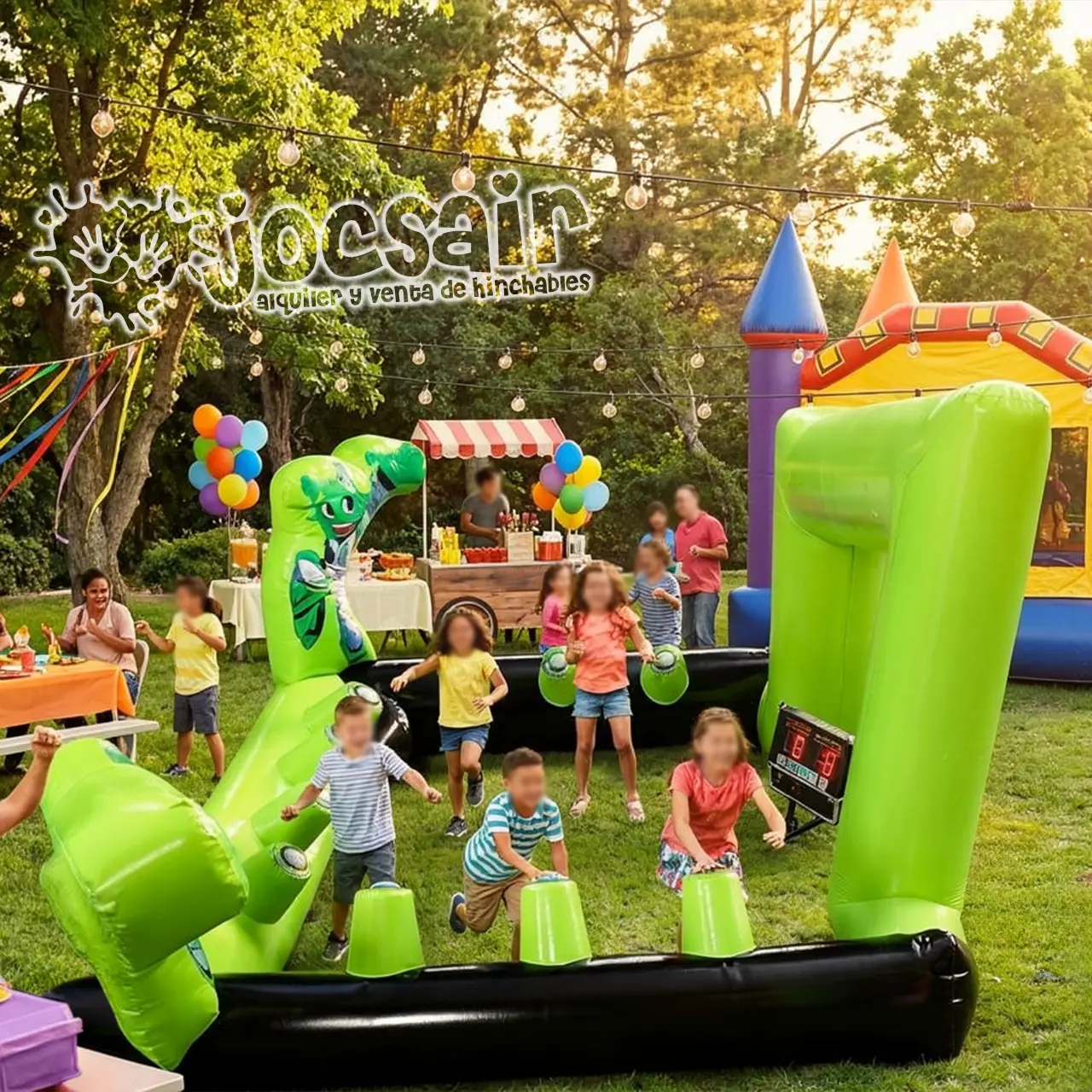 Juego Batak Inflable Barcelona · Diversión para tu evento